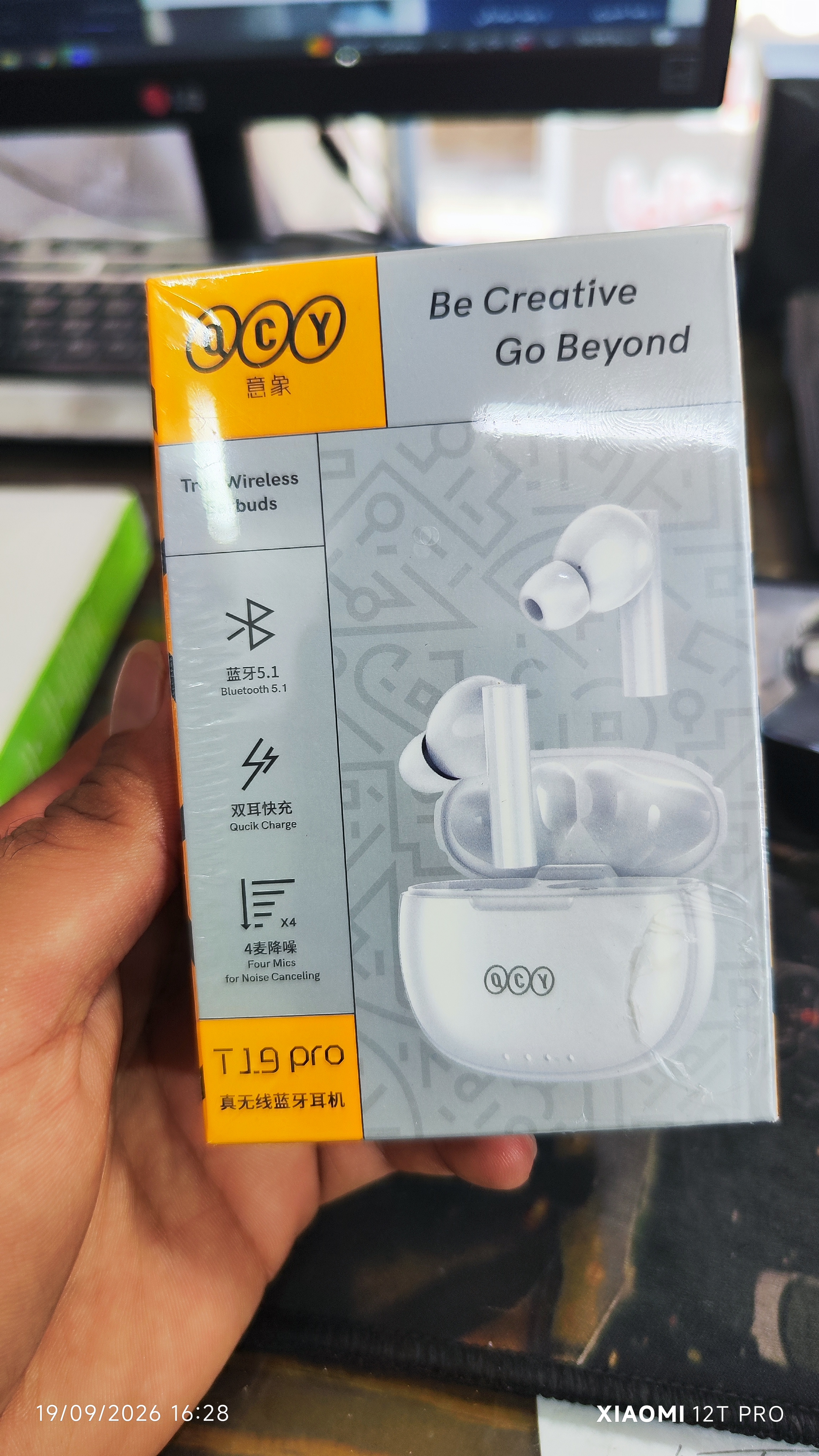 ایرپاد qcy مدل t19 pro